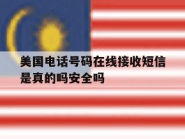 美国电话号码在线接收短信是真的吗安全吗的简单介绍