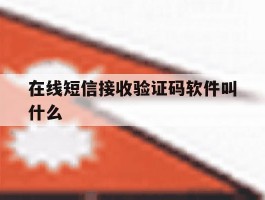 在线短信接收验证码软件叫什么
