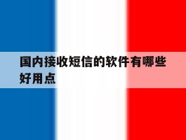 包含国内接收短信的软件有哪些好用点的词条